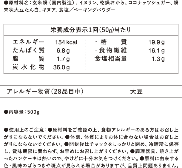 栄養成分表示1包（20g）あたり