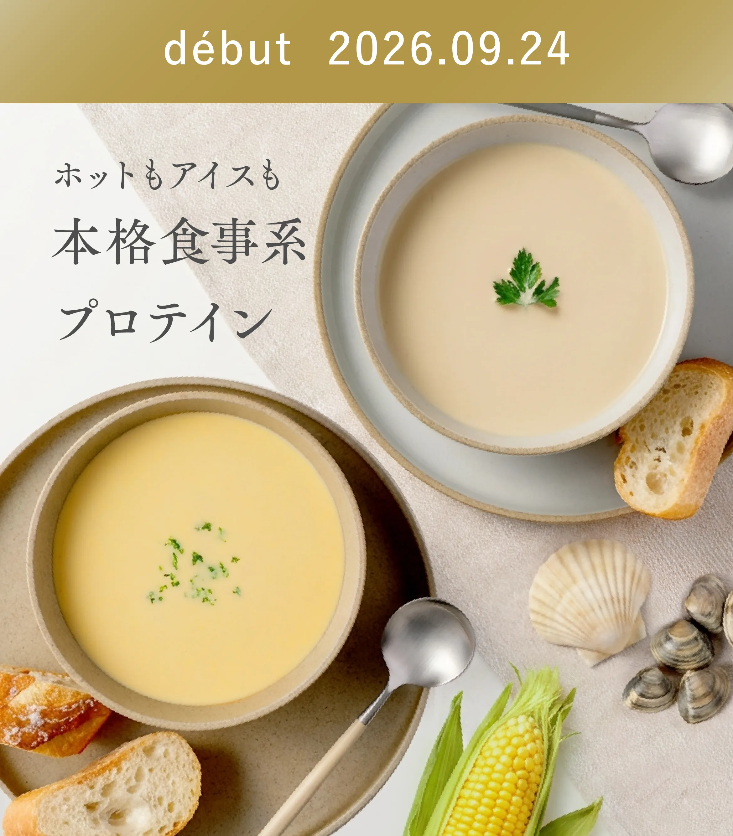 renewal 2026.09.24 ホットもアイスも 本格食事系プロテイン