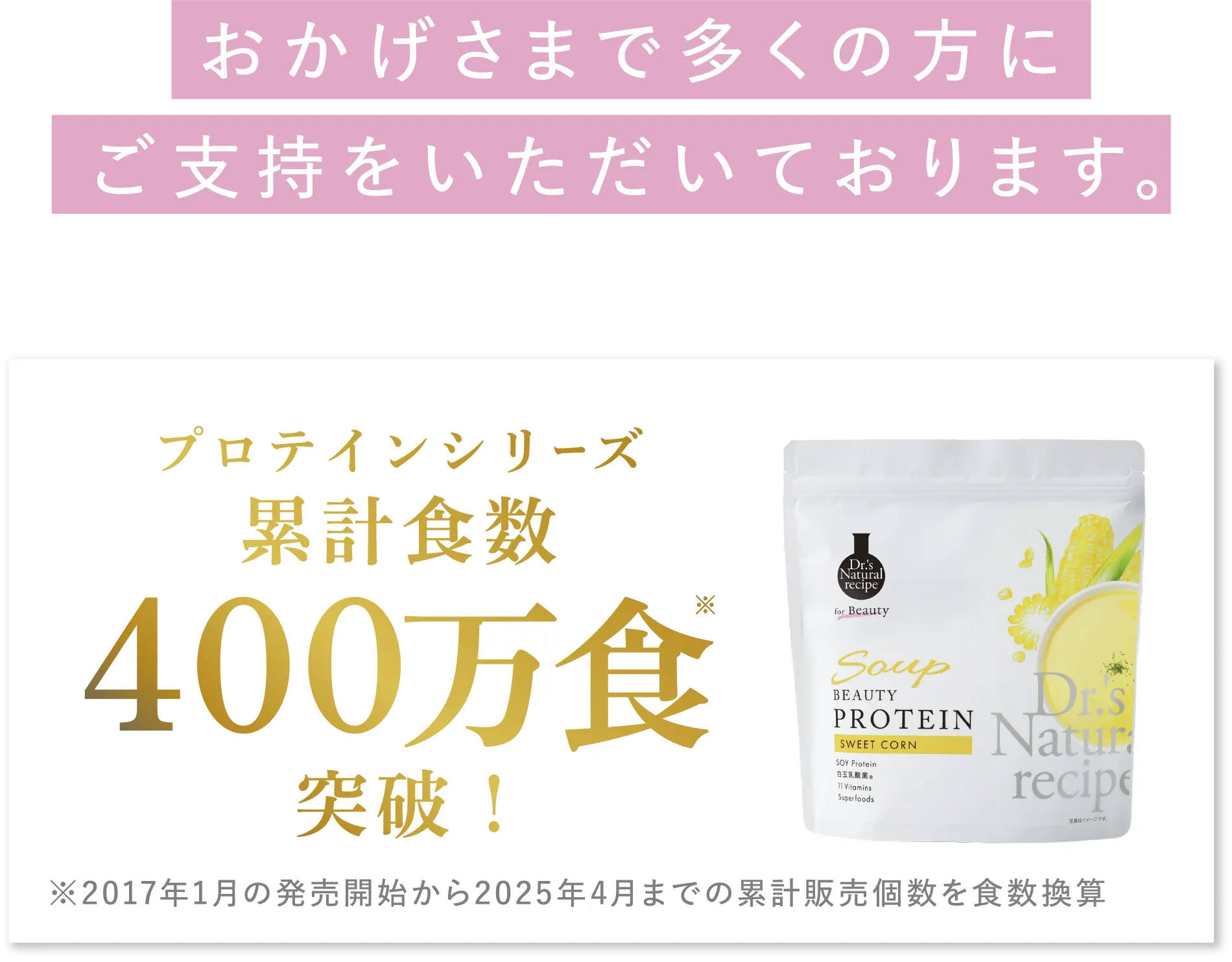 累計食数400万食突破