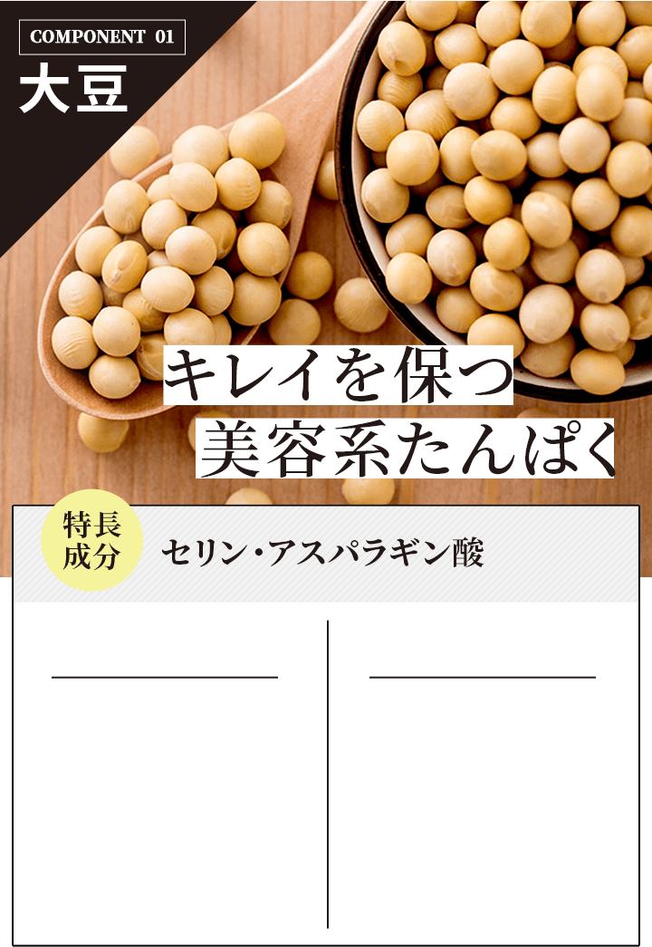 キレイを保つ美容系タンパク セリン・アスパラギン酸