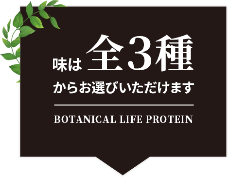 味は全3種からお選びいただけます